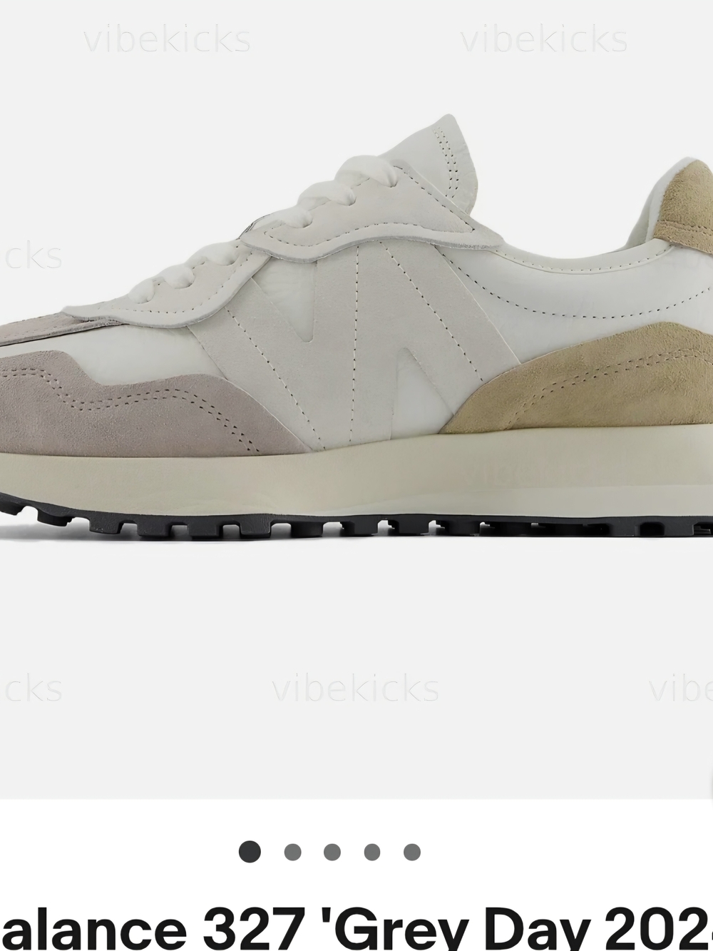 New Balance 327 Unisex Grey/Beige Casual Sneakers